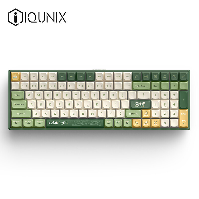 亲近自然 放飞心情 IQUNIX F97露营F97三模机械键盘体验