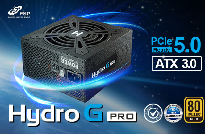 全汉 Hydro G Pro 1000W 电源：支持 40 系显卡