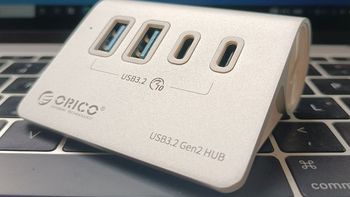MacBook笔记本必备良品：ORICO M3CU2-G2铝合金集线器测评