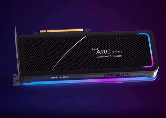 英特尔发布 Arc A770 游戏显卡，对标AMD和NVIDIA售价500-600美元显卡