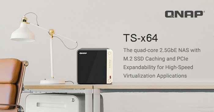 威联通发布 新款 TS-x64 系列 NAS，双M.2+双2.5G千兆