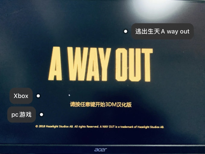 XBOX主机游戏怎么样 A way out 适合双人玩的游戏_什么值得买
