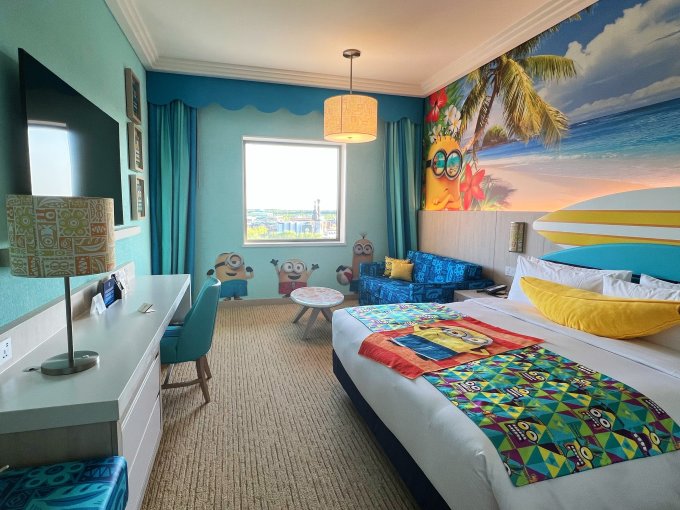 环球影城大酒店的小黄人主题房太酷了