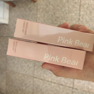 ​学生平价唇釉:试色 pinkbear 333