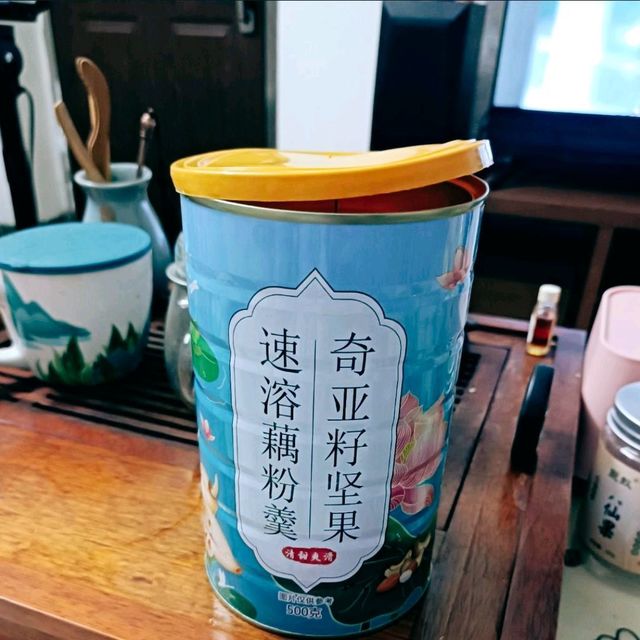 水果坚果藕粉羹三罐还送碗勺