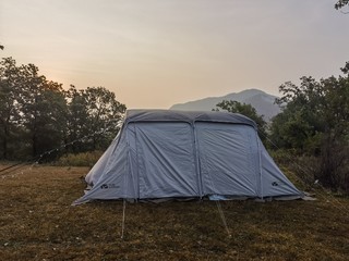 适合一家三口过夜的帐篷：牧高笛揽盛三杆