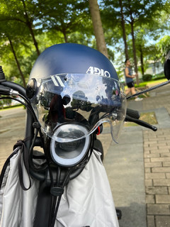 极静蓝摩托车头盔