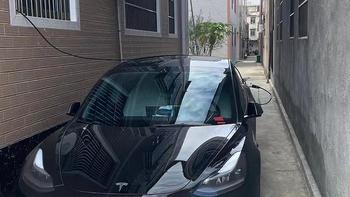 特斯拉 model3 X 挚达小黑侠 随车充使用体验