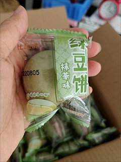 比比赞雪媚娘绿豆饼500g整箱批发早餐传统绿