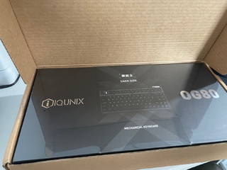 键盘中的超帅王子，IQUNIX OG80黑武士 