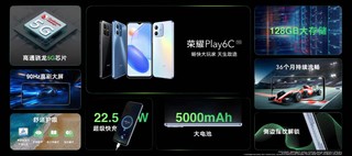 荣耀Play6C同步发布，1099元起，5000mAh大