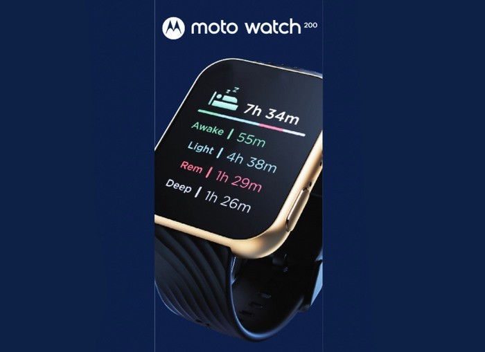摩托罗拉新款 Moto Watch 200 智能手表入网，大变样、支持5ATM防水