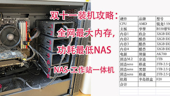 全网内存最大，最省电NAS装机攻略：34瓦128GB内存，14盘位NAS系统设置教程