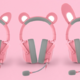 雷蛇北海巨妖萌猫专业版 V2 耳机:可换猫耳/熊耳/兔耳