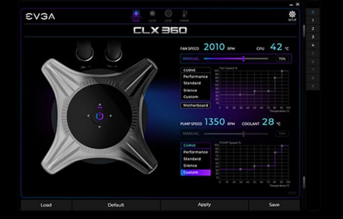 EVGA 发布 CLX 系列高端水冷散热器，带屏显，支持新锐龙