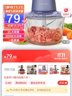 ​九阳（Joyoung）绞肉机家用电动多功能料