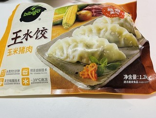 希杰必品阁(bibigo)玉米猪肉王水饺1.2kg×1袋