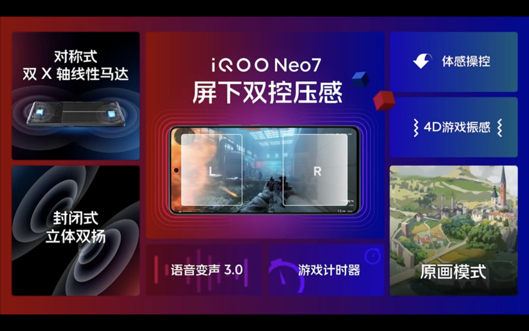 iQOO Neo7 发布：天玑9000+双芯、120W快充、IMX766V主摄