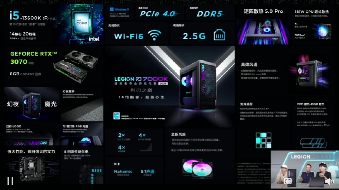 拯救者发布新款“刃”9000K/7000K 游戏主机，升级第13代酷睿+RTX 40系列