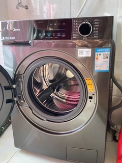 美的洗衣机全自动家用智投放