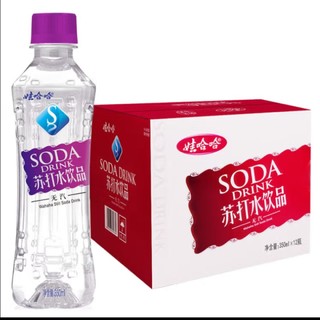 娃哈哈 无汽苏打水饮料 350ml*12瓶（甜味）