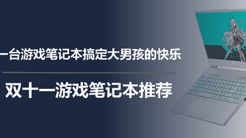 一台游戏笔记本搞定大男孩的快乐，双十一游戏笔记本推荐