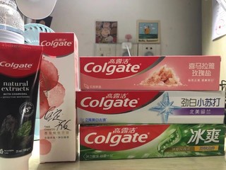 高露洁牙膏家庭套装多效护理大容量515g清新