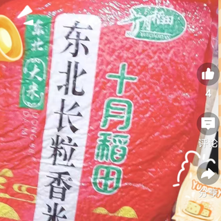【4人团】十月稻田 东北长粒香米5kg真空锁