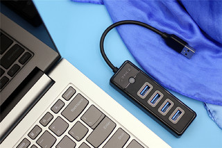 奥睿科口袋集线器-四口USB3.0扩展器