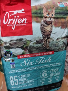 Orijen原始猎食渴望无谷天然六种鱼猫粮