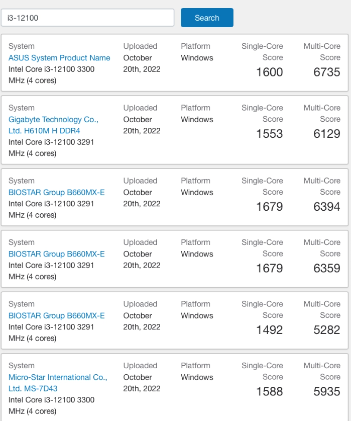网传丨未发的 AMD 锐龙3 7300X 和 5300G APU 出现在GB跑分库中