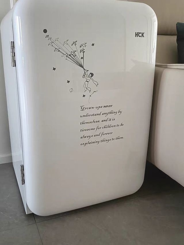 ​复古冰箱白色小王子冷冻冷藏家用小型单门