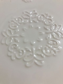 欧美浮雕白瓷盘，颜值与实用并存~