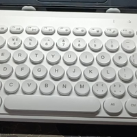 航世（BOW）K-610 无线键盘 炫彩复古键盘 