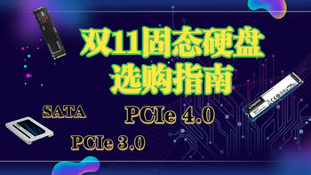 一文看全双十一固态硬盘怎么选？SATA、PCIe3.0、PCIe4.0一应俱全