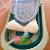 质量好颜值高能测量水温的折叠婴儿洗澡盆