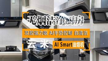 『厨房进化论』 篇七：哇塞！拥有了无烟洁净厨房，AI双腔强力吸 一键自动清洁—云米AI 油烟机Smart深度测评