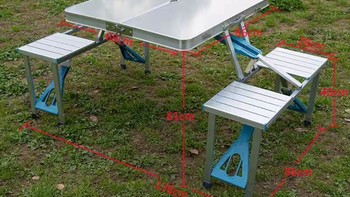 地户外折摆叠桌椅便推携式多功能摊桌子铝合金连体野餐jy-01桌宣