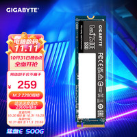 技嘉（GIGABYTE）猛盘E系列500G固态硬盘SSDGen32500EM.2接口(NVMe协议)