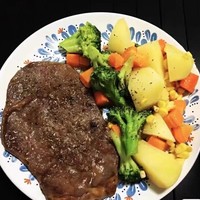 肉质细腻鲜美的整切西冷牛排