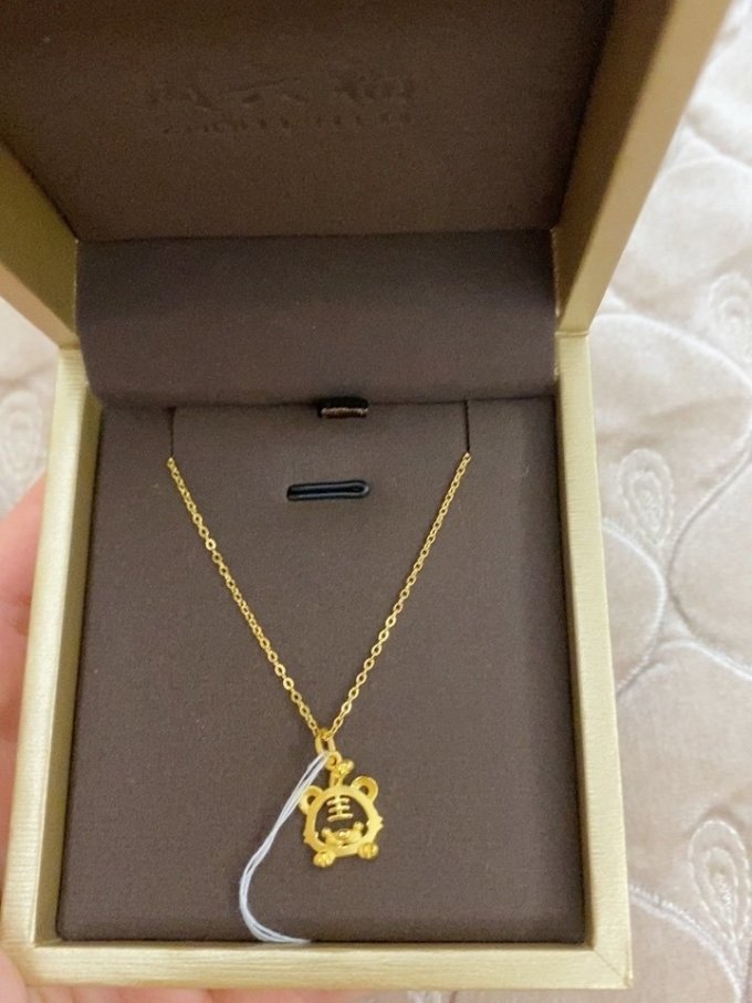 周六福黄金项链
