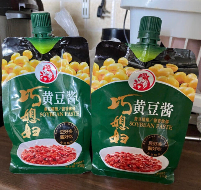 物流快 包装好 服务态度好smart wife 巧媳妇 黄豆酱 450g*2包0617