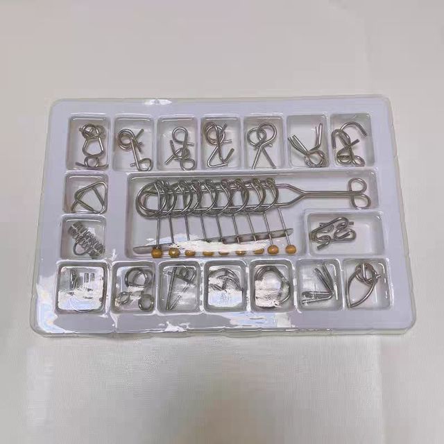 ​九连环益智玩具智力解密锁铁环扣