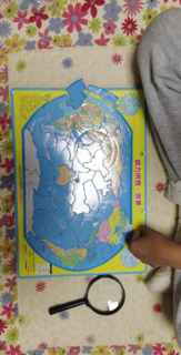 ​得力磁力中国和世界地图拼图
