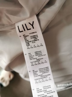 Lily90充白羽银色羽绒服