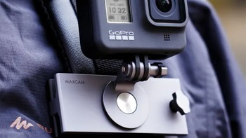 万物皆可测 MAXCAM适用于dji大疆OSMO灵眸ACTION3 2运动相机gopro1109铝合金背包夹固定座单肩挎包双肩书M