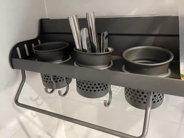 枪灰厨房置物架