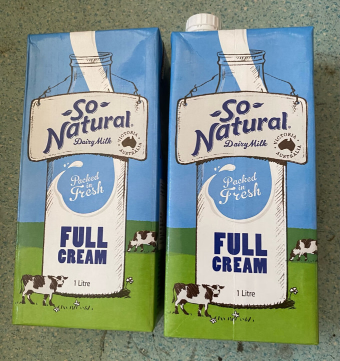 澳伯顿全脂牛奶