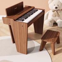 德国RICZAC儿童钢琴电子琴玩具可弹奏宝宝小女孩初学者男木质家用