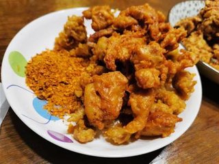 面糊炸出来很酥脆和外面火锅店是一个味